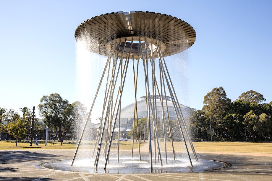 The Olympic Cauldron on the northern end of Cathy Freeman Park, Sydney Olympic Park.