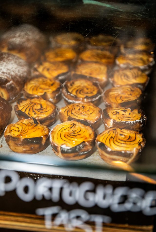 Pastries available at the Goldfish Bowl Bakery in Armidale.