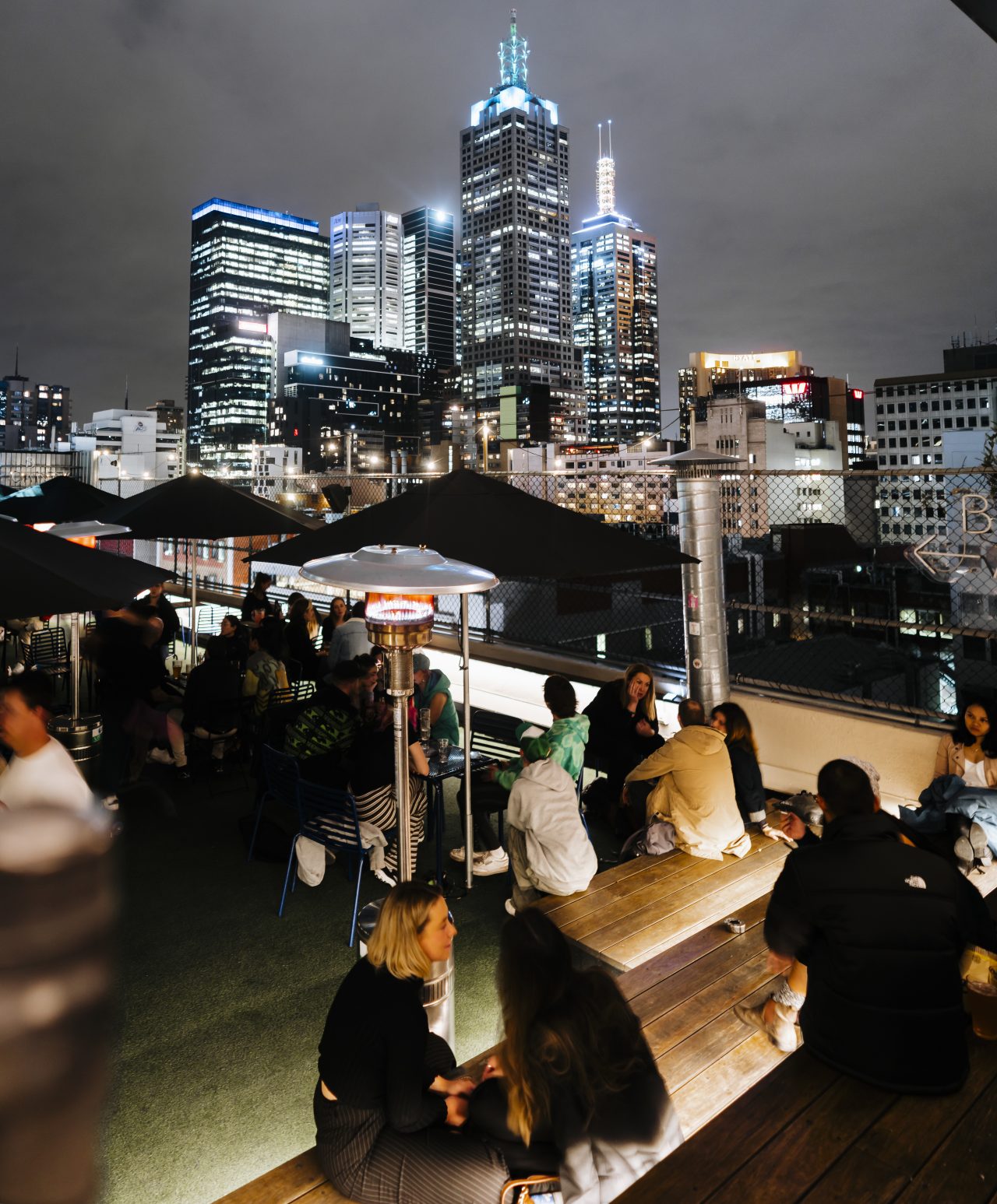 Rooftop Bar in Melbourne's Curtin House.